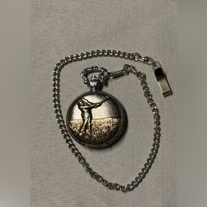 Hennessy quartz men’s pocket watch golf dad design